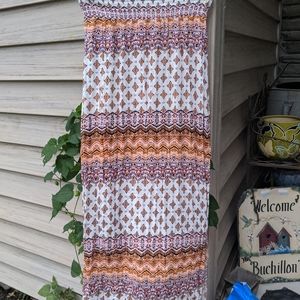 Soul Cafe Hippie Hobo Festival Print Skirt Size S